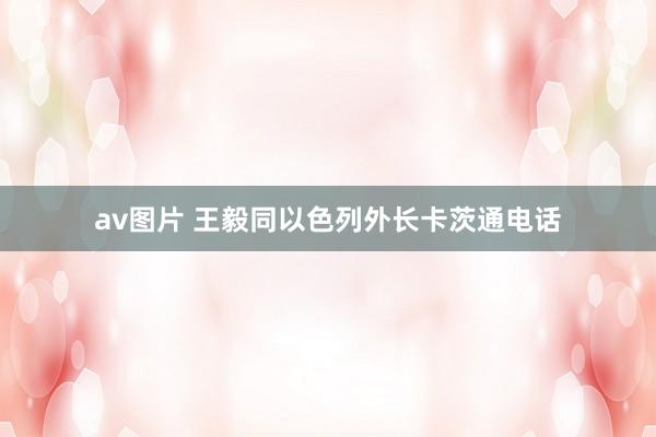 av图片 王毅同以色列外长卡茨通电话