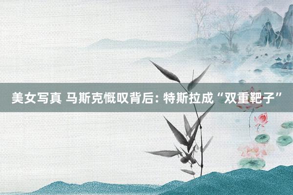 美女写真 马斯克慨叹背后: 特斯拉成“双重靶子”